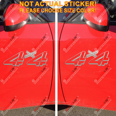 (2) 4X4 Off Road Sport Decal Sticker Car Vinyl pick size color die cut 3D style