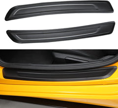 JSWAN 100% Real Carbon Fiber Car Door Pedal Cover for Supra GR A90 MK5 2019-2023 Car Internal Door Sill Trim Strip Sticker, Interior Decoration Accessories (Bright Black)