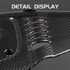 JSWAN Real Carbon Fiber Engine Hood Cover Fit for 11th Gen Type R FL5 Typer Replacement Engine Splash Shield Cover Engine Shroud Cover Panel Engine Bay Protection Cover (Carbon Fiber Gloss-Black)