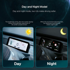 Tesla 4.6'' Head Up Ultra Mini Screen Display for Model 3/Y, Embedded Design HUD Car Dashboard LCD Smart Instrument Tesla Accessories