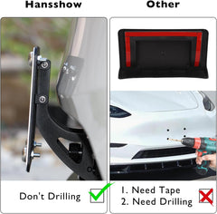 Hansshow Tesla Front License Plate Holder for Tesla Model 3 I Y, No Drill License Plate Frame with Anti-Theft Features and No Adhesives License Plate Mount