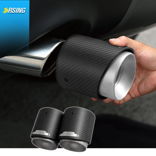 1 Pcs High Quality Carbon Fiber Matte Silver Decorate Pipe Tip for Car Mini Cooper F54 F55 F56 F57 F60 R55 R56 R57 R58 Cooper S