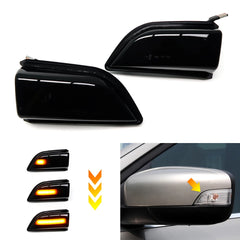 For Volvo XC60 2008-2014 Car 12V Smoke LED Dynamic Turn Signal Light Side Wing Rearview Mirror Lamp Blinker Sequential Indicator