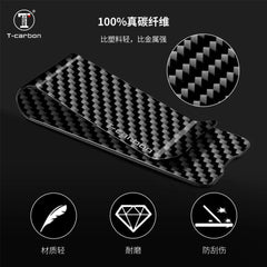 Carbon Fiber Glossy Mattle Black Texture Wallet Purse Money Clip Pocket Business Credit Card Cash Holder Wallet