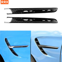 For BMW M3 F80 M4 F82 F83 2014-2019 Car Side Air Outlet Vent Louver Spoiler Fender Real Carbon Fiber Cover Exterior Accessories