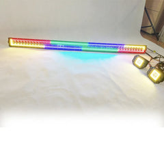 RGB 50inch Chasing Halo Multi Color Light bar and Led Work Light App&Remote Synchronous Control for Offroad Truck
