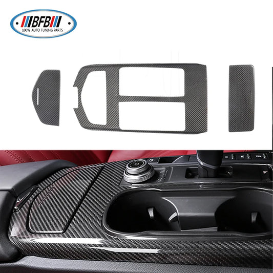 10 Pcs Dry Carbon Firbon Trims Interior Accessories For Maserati Ghibli 2017