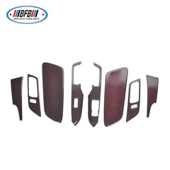 For 4 Holes Dashboard Trim Red Carbon Fiber Interior Trims For Mustang 2015+