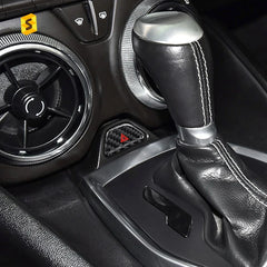 Shasha Carbon Fiber Accessories Car Hazard Sign Button Cover For Camaro 2016 2017 2018 2019 2020 2021 2022 2023