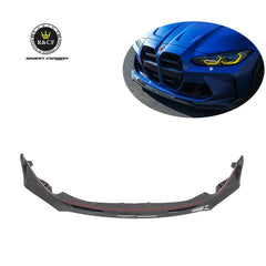 Factory Customization 2022 G80 M3 V style Carbon Fiber Front Bumper Lip Spoiler Splitter For BMW G80 M3 G82 G83 M4
