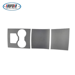 Dry Carbon Interiors Middle console cover trims Cup Holder Frame Cover fit for Tesla Model 3 2018-2019