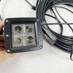 4x4 Offroad  Led Warning Light Strobe flash Blue Work Light 2Pods with Wiring Harness