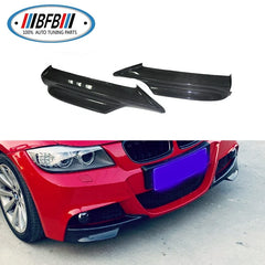 Full Carbon Real Carbon Front Bumper Lip Spoiler Splitter Flaps For E90 Mtech 2005-2008