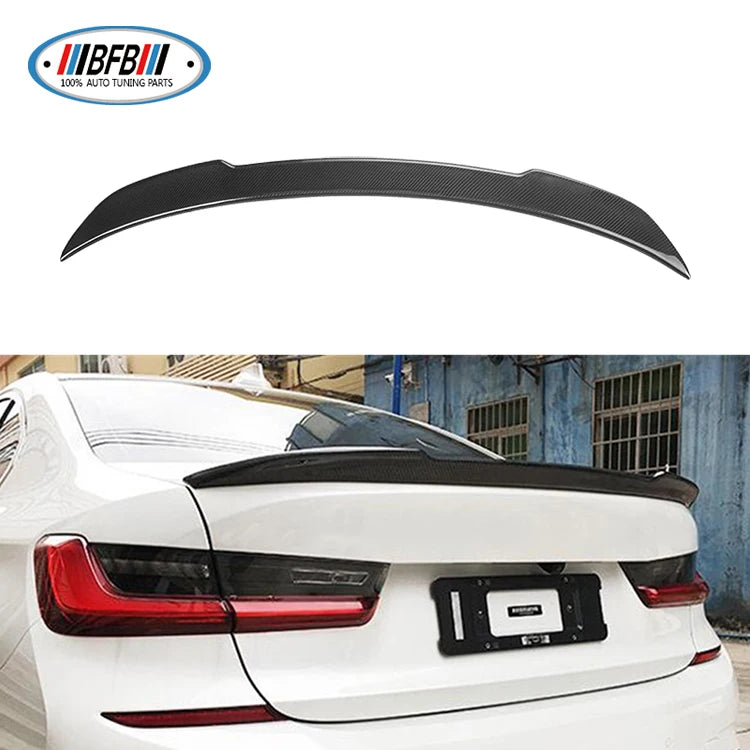 CS Style Real Carbon Fiber Rear Spoiler For New 3 Series G20 Car Trunk Tail Spoiler 2019 -2021