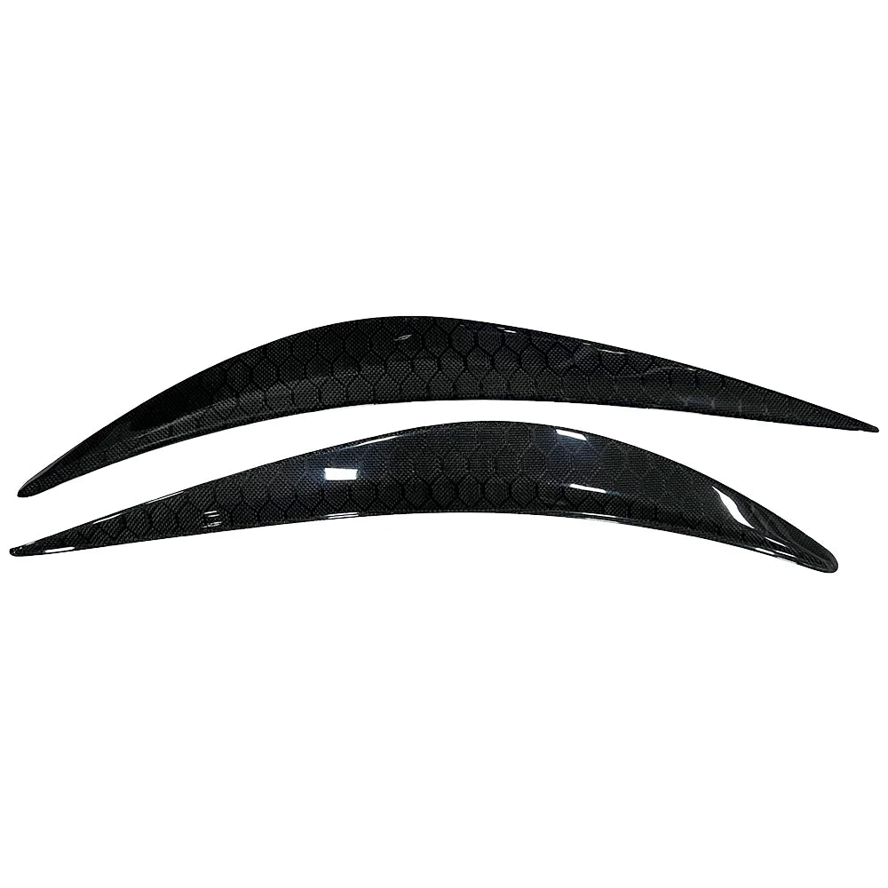HoneyComb Dry Carbon Front Eyebrows Front Eyelips Cover Trim Real carbon add on style For Infiniti Q50 2015-2017