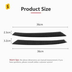 Shasha Carbon Car Exterior Accessories Real Soft Carbon Fiber 2pcs Car Front Grille Sticker For Subaru WRX 2022 2023