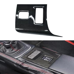 Real Dry Carbon Car interior Trim Gear Shift Box Button Cover For Subaru BRZ For Toyota 86 2022up