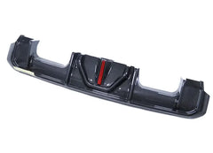 2021+  For BMW G80 M3 G82 M4 LED Diffuser Carbon Fiber Rear Bumper Lower Lip Diffuser