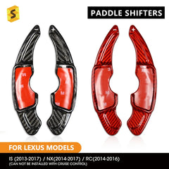 Shasha Carbon Fiber Car Steering Wheel Extension Paddle Shifter For  Lexus IS 2017 Carbon fiber car part car interior Accessorie