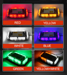 New Amber/Yellow Roof Top Led Caution Flashing Light Short Row Ceiling Lamp Truck Led Warning Light