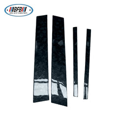 Forge Carbon Car Exterior Window Middle B-Pillars post Cover Panel Protective Trims for Infiniti Q50 2015-2020