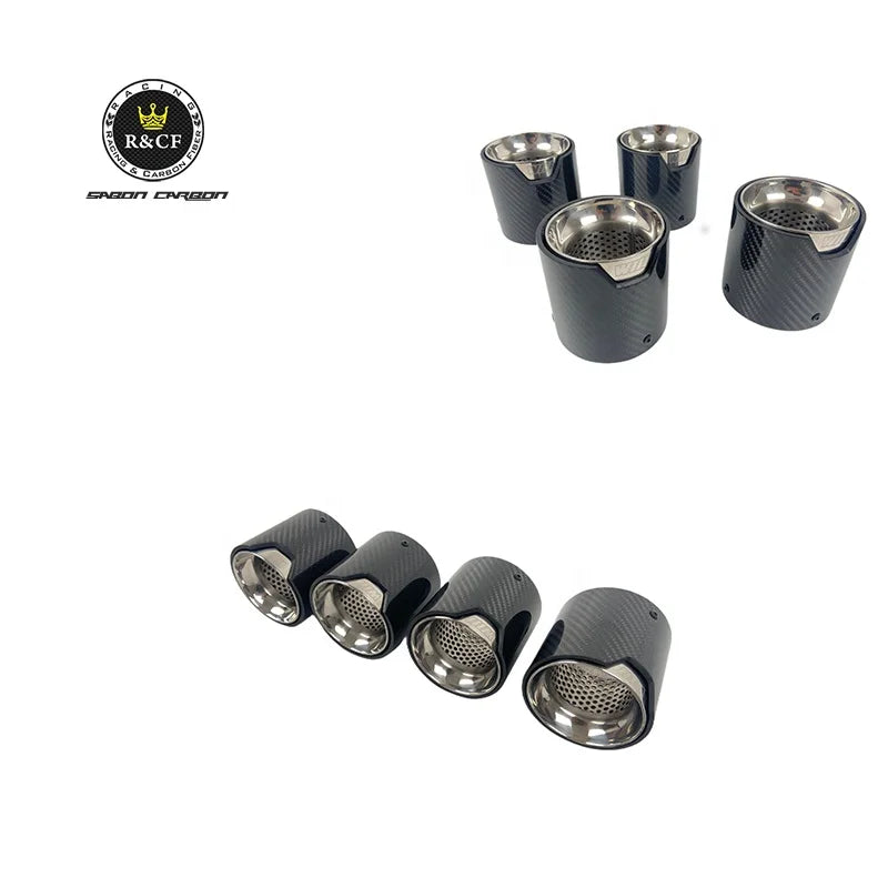 M Performance exhaust pipe Exhaust tip for M2 F87 M3 F80 M4 F82 F83 F10 M5 carbon fiber muffler tips