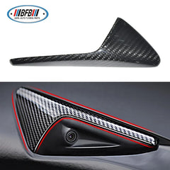 Real Carbon Fiber Side Camera Protective Cover for Tesla Model 3 S X 2016-2019 Side Vent Fender Cover