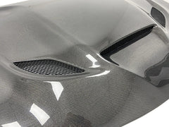 For 2015-21Dodge Charger SRT Hellcat Style Carbon Fiber Front Hood Bonnet with vents