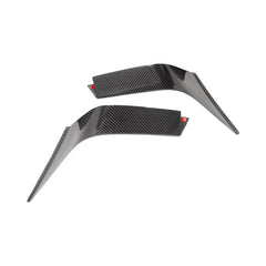 6pcs Dry Carbon Fiber Car Fog Lamp Fog Light Cover Trim For Porsche Macan 2014-2017 Add On Style