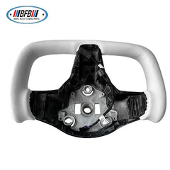 Yoke Steering Wheel Car Flat Bottom Carbon Fiber Heating Steering Wheel For Tesla Model 3 2017up