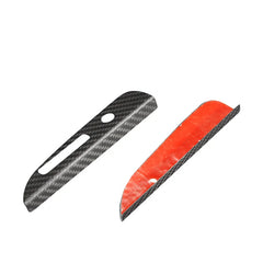 Real Dry Matte Carbon Gear Shift Box Panel Cover Gear Box Side Trims For Ford Mustang 2015-2017