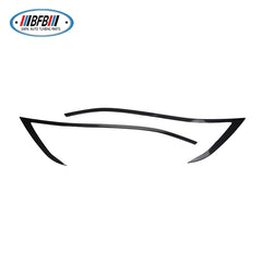 Model S Carbon Fiber Front Headlight Carbon Eyebrows Eyelips stick on style For Tesla