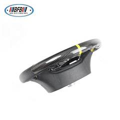 With Yellow Strip Steering Wheel For Ford Raptor FJ150 Customized Carbon Fiber
