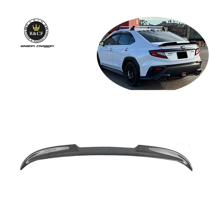 Carbon Fiber Spoiler 2022 WRX S4 OEM Style Carbon Fiber Rear Spoiler Duckbill Trunk Wing For Subaru WRX S4 2022 Rear Spoiler
