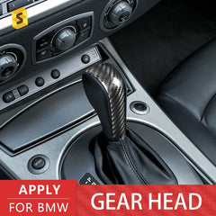 ES N-BM-114 Real Carbon Fiber Auto Accessories Car Interior Gear Knobs Cover For BMW 3 Series Z4