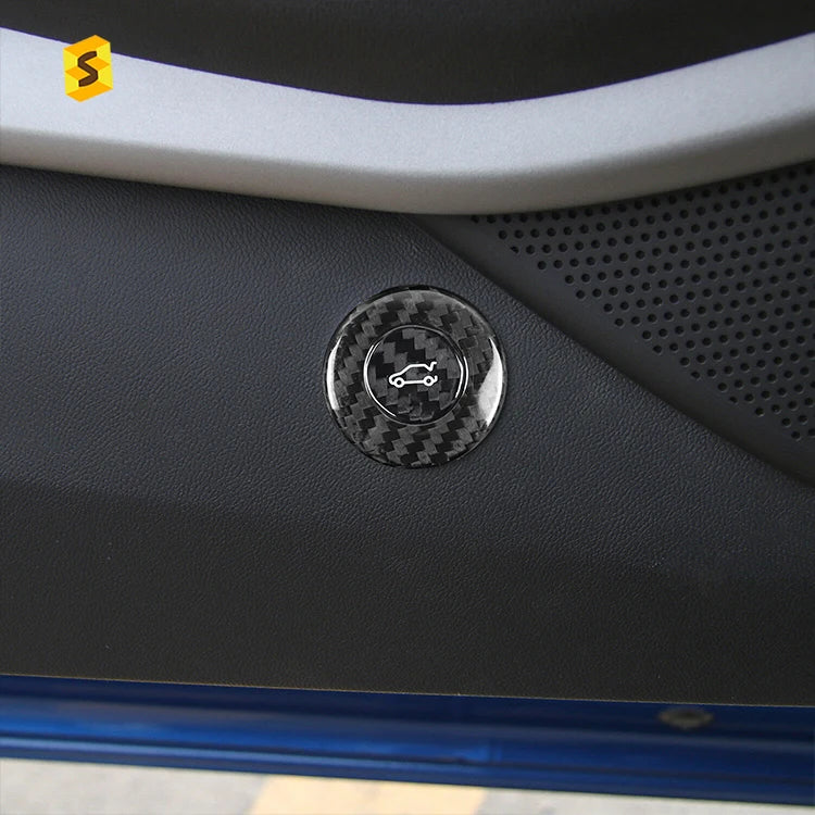 ES Car Interior Accessories Tail Box Cover Luggage Trunk Position Switch Button Cover For Chevrolet Camaro Car Interior Trim