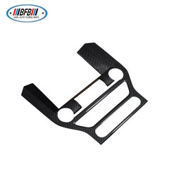 Real dry Carbon Fiber add on style Multi-media Console Frame Cover Trim For  Mustang 2015-2017
