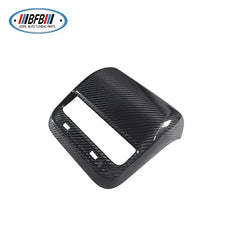 100% Real Dry Carbon Interior Trim Rear Seat Air Condition Cover AC Vent Outlet For Tesla Model 3 2017-2019