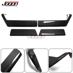 For Ford F-150 F150 Raptor Platinum 2021 2022 2023 2024 Real Carbon Fiber Inner Door Handle Cover Sticker Car Accessories