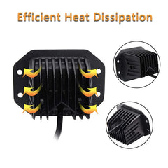 5inch Work Light Offroad Flush Mount Led Pods Truck Tail Light For Auto 4x4 4wd Pickup