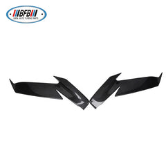Ture Carbon Front eyebrow lamp cover eyelid Panel Protective Trims for Toyota Lexus NX200 2016+