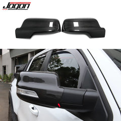For Dodge Ram TRX 1500 Fifth generation 2500 Laramie 2019-2023 Rear View Mirror Case Cover Shell Overlay Dry Carbon Fiber Cover