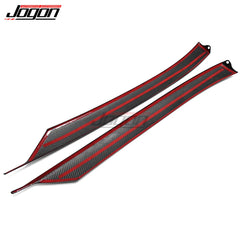 Real Carbon Fiber Car Exterior Windshield Pillar A Cover Trim For Chevrolet Corvette C8 2020-2023 Car Accessories