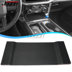 For Ford F-150 F150 Raptor Platinum 2021 2022 2023 Wireless Charger Panel Center Console Cover Real Carbon Fiber Car Accessories