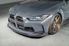 M3 G80 Aero kit V style Carbon Fiber Front Grille Lip Spoiler Side Skirts For BMW G80 M3 G82 M4 2021