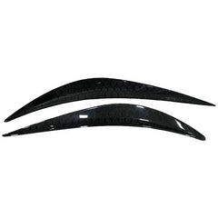 Forged Carbon Fiber Front Eyebrows Trim Front Headlight Eyelids For Infiniti Q50 2015up
