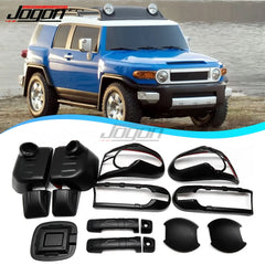 Exterior Door Handle Bowl Headlight Fog Light Cover Gas Oil Trim Side Rearview Mirror Cover For Toyota FJ Cruiser 07-20 Offroad