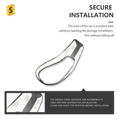 ES Car Interior Accessories Trim Real Carbon Fiber S60 XC60 V40 V60 S80L Gear Shift Knob For Volvo Accessories