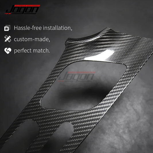 100% Carbon Fiber For Mercedes Benz GLE Class W167 GLE350 400 2020 GLS X167 Car Inner Side Door Panel Cover Trim Accessories