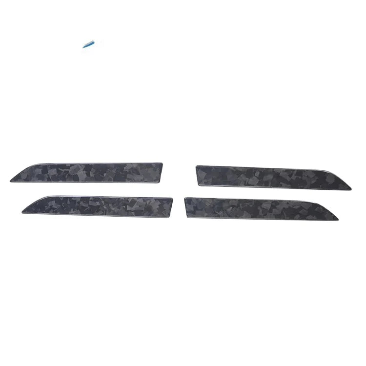 Model X Real Full Forge Carbon Fiber Add On Style Car Outside Door Handle Cover Trim For Tesla Model X 2016-2018